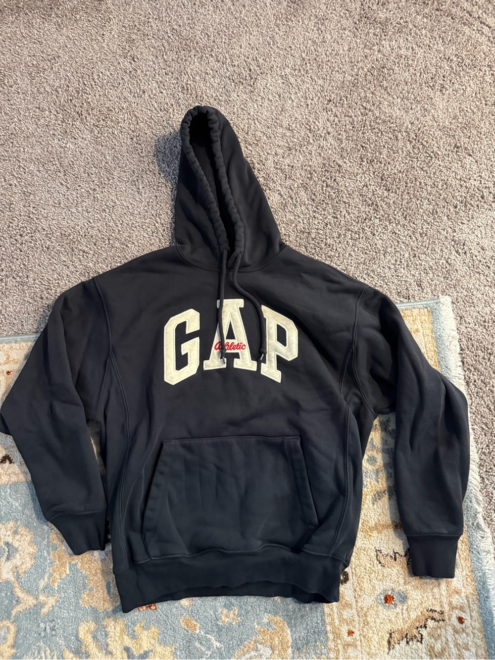 GAP Athletic Black Hoodie Sweatshirt